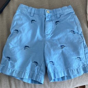 Vineyard Vines Boys 5 sailfish blue shorts